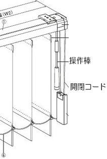 タテ型ブラインドの操作