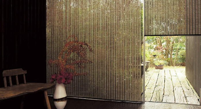 和風のロールスクリーン ロールカーテン 出張見積